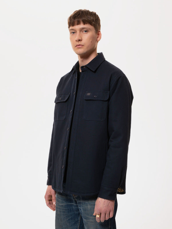 Glenn Padded Shirt Navy - image 6