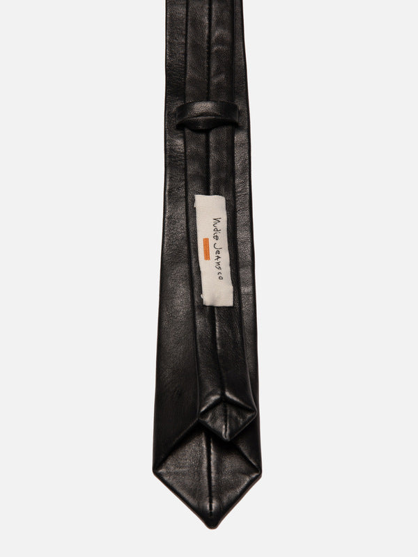 Leather Tie Black - image 2