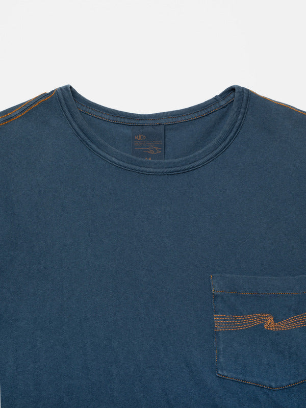 Ricky Pocket T-Shirt Washed Blue - image 3
