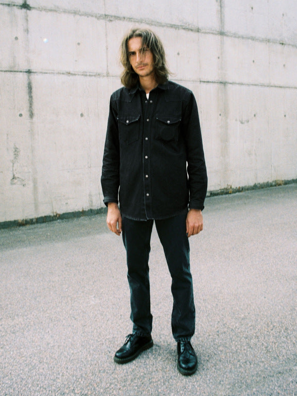 George Selvage Denim Shirt Dry Black - image 3