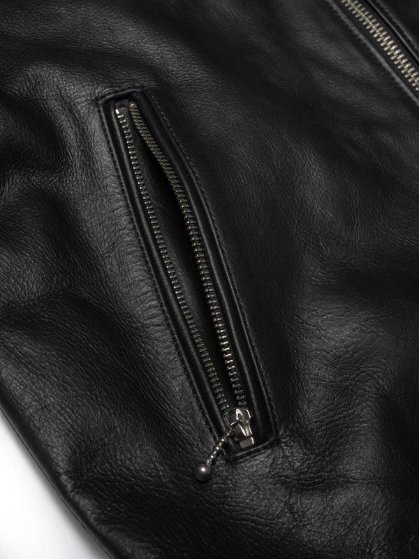 Eddy Rider Leather Jacket Black - image 8