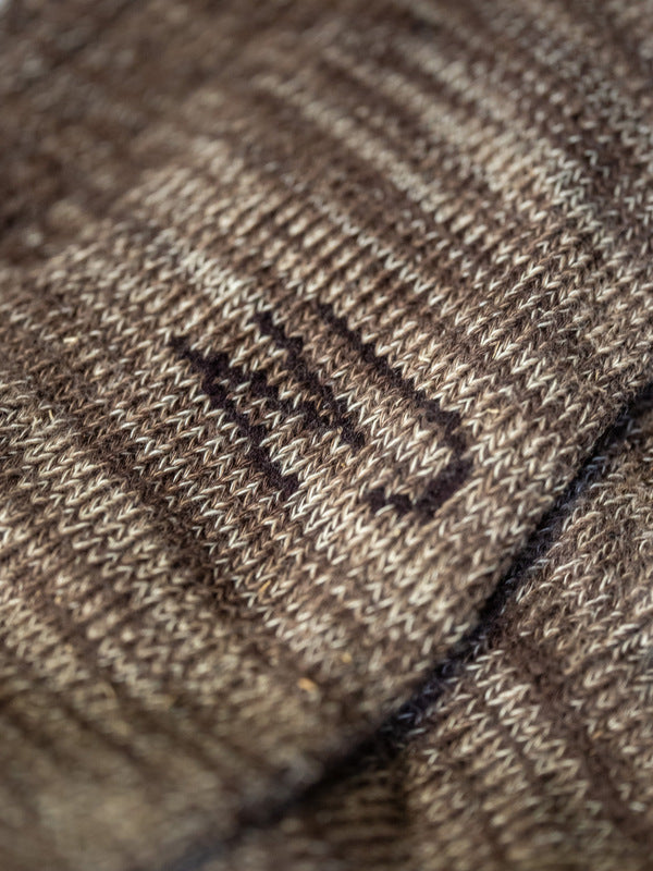 Rasmusson Mens Rib Sock Brownmelange - image 2