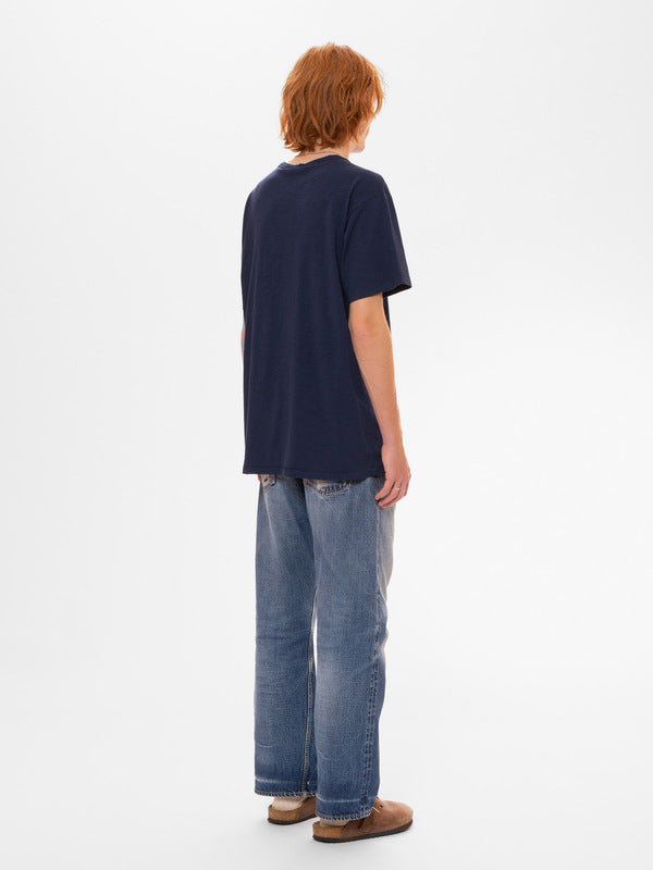 Roffe Slub T-shirt French Blue - image 3
