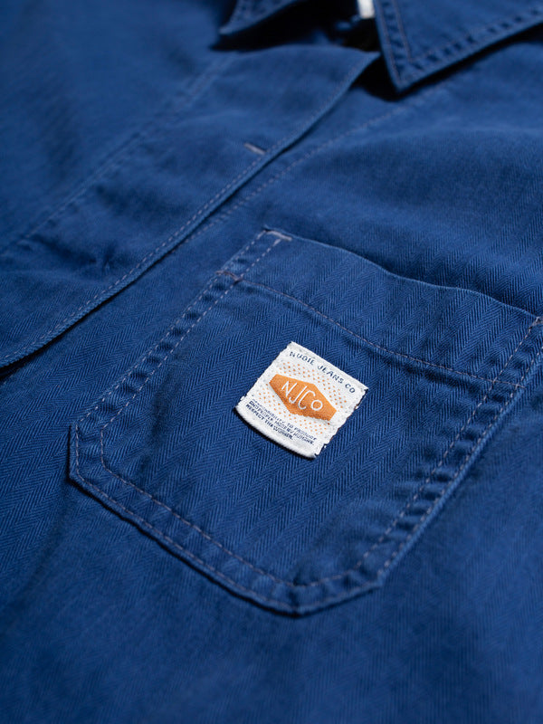 Ella Herringbone Boilersuit Blue - image 7