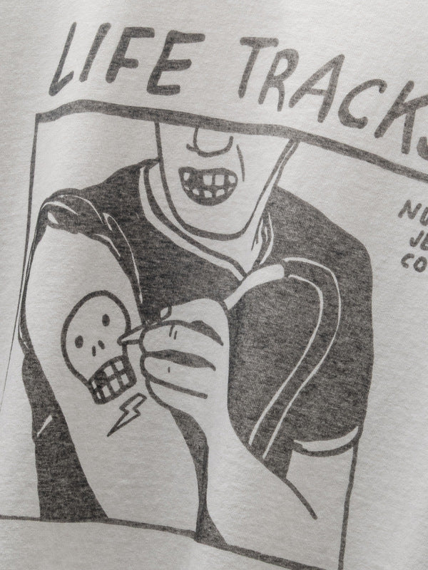 Roy Life Tracks T-Shirt Chalk White - image 2