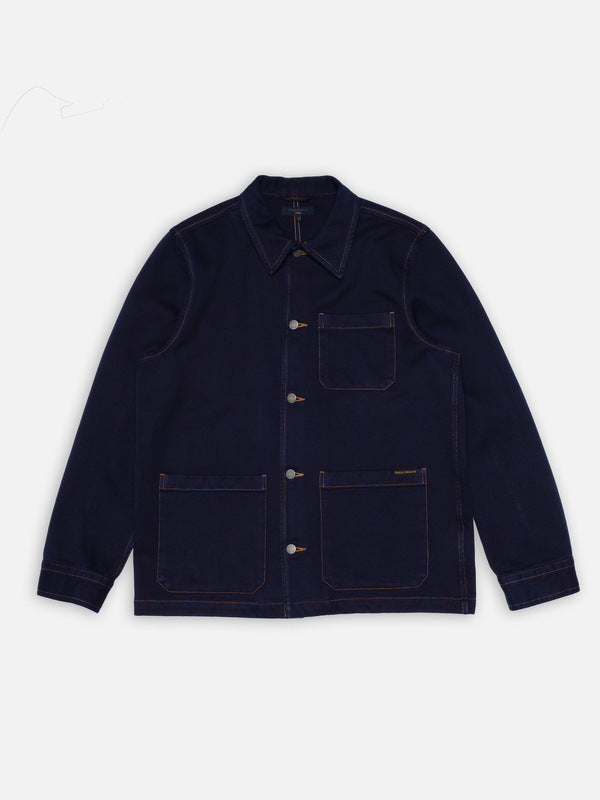 Barney Indigo Workwear Jacket Dark Blue