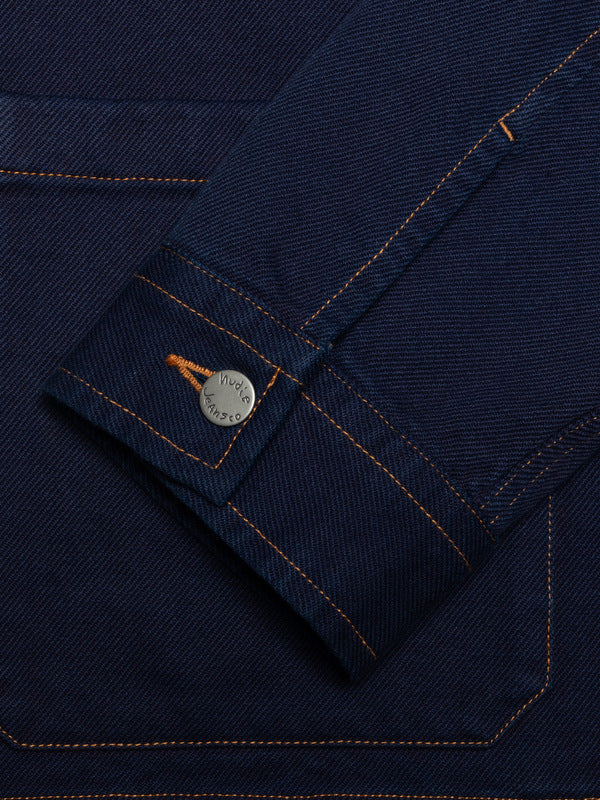 Barney Indigo Workwear Jacket Dark Blue - image 4